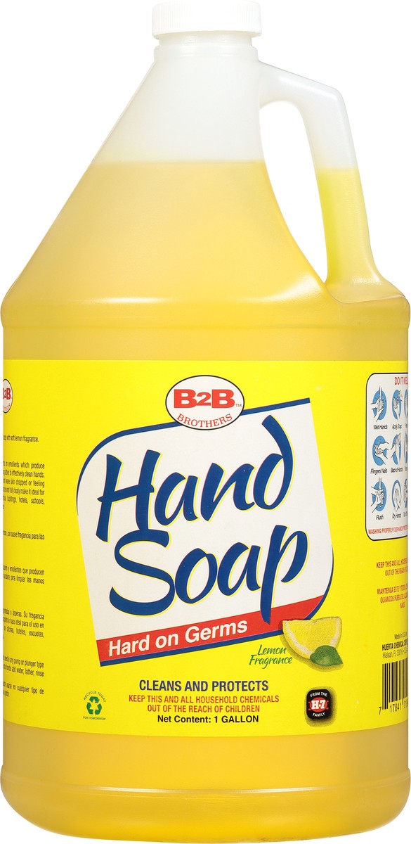 slide 8 of 9, B2B Brothers Hard On Germs Lemon Fragrance Hand Soap 1 gal, 1 gal