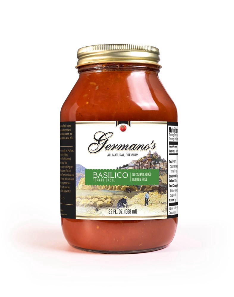 slide 2 of 2, Germano's Pomodoro Con Basilico Sauce, 32 oz