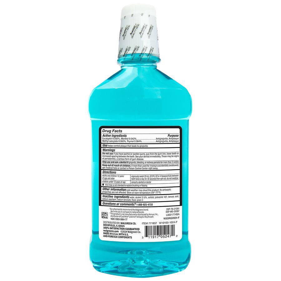 slide 2 of 2, Walgreens Mouthwash Mint, 16.9 fl oz