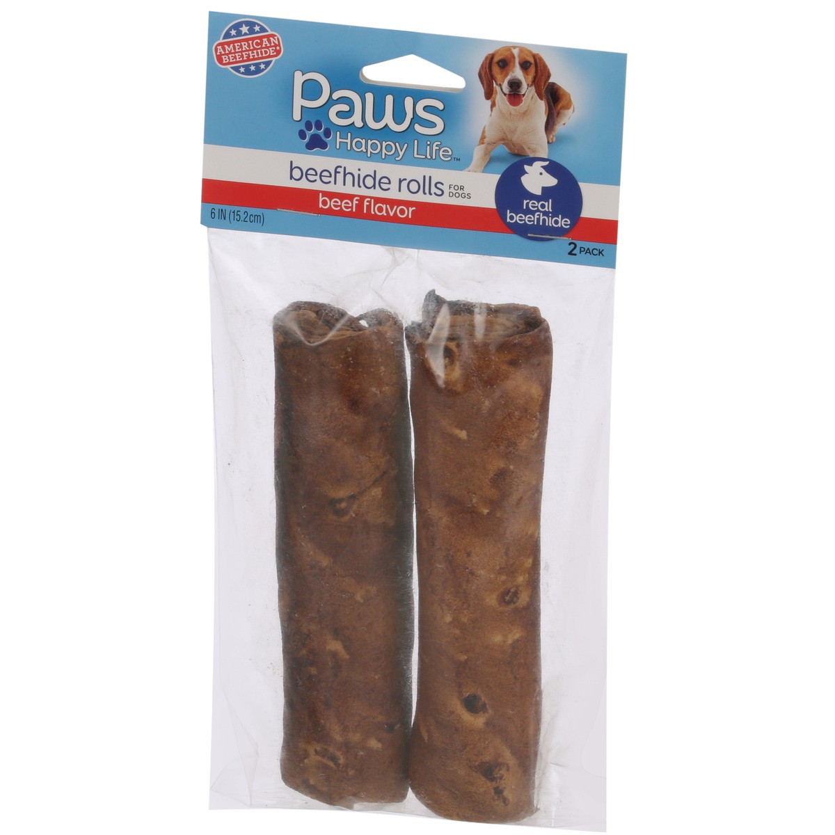 slide 2 of 8, Paws Happy Life Beef Rolls, 2 ct