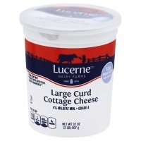 slide 1 of 1, Lucerne Dairy Farms Cottage Cheese 4% Large Curd, 