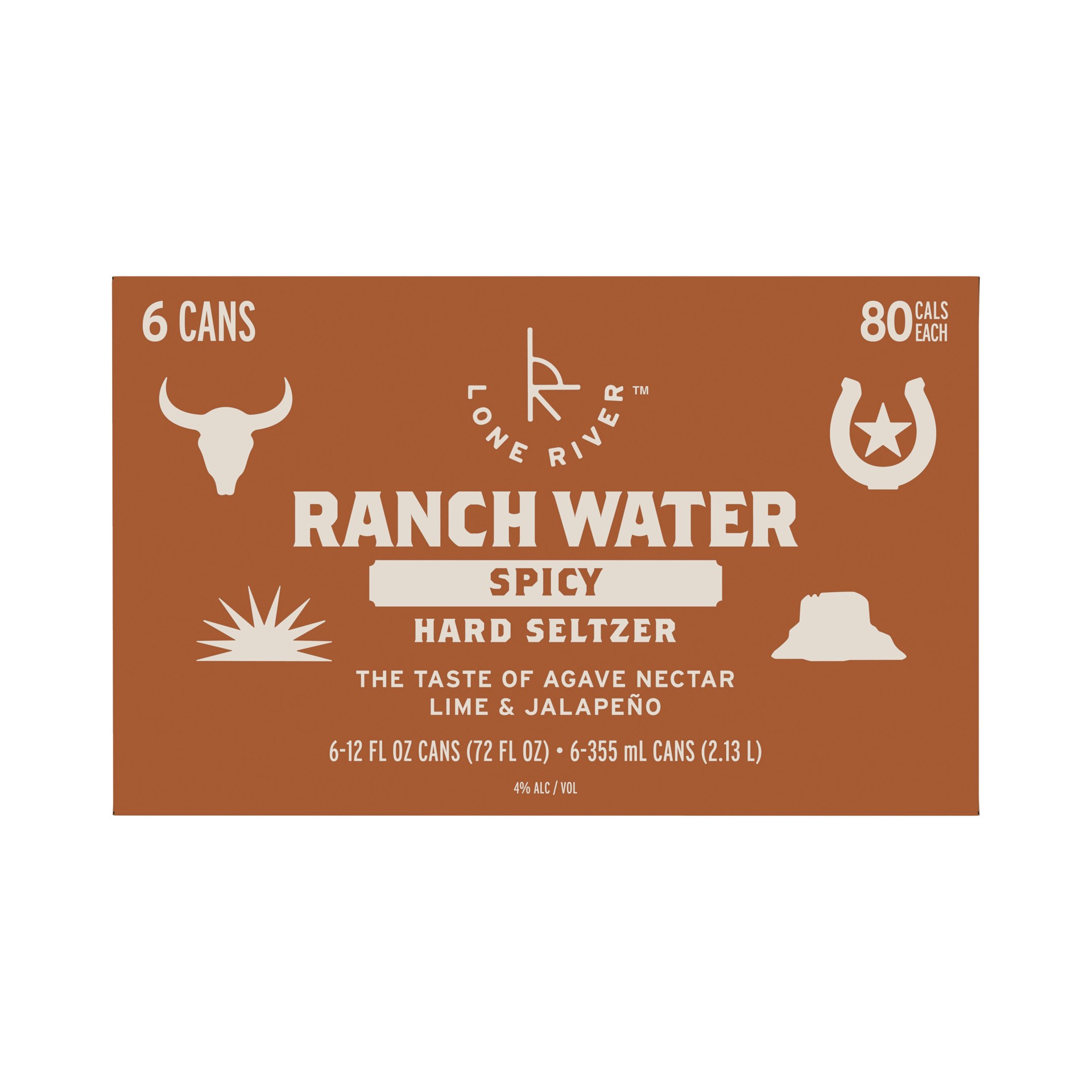 slide 1 of 9, Lone River Ranch Water Spicy Hard Seltzer, 12oz Cans, 6pk, 12 fl oz