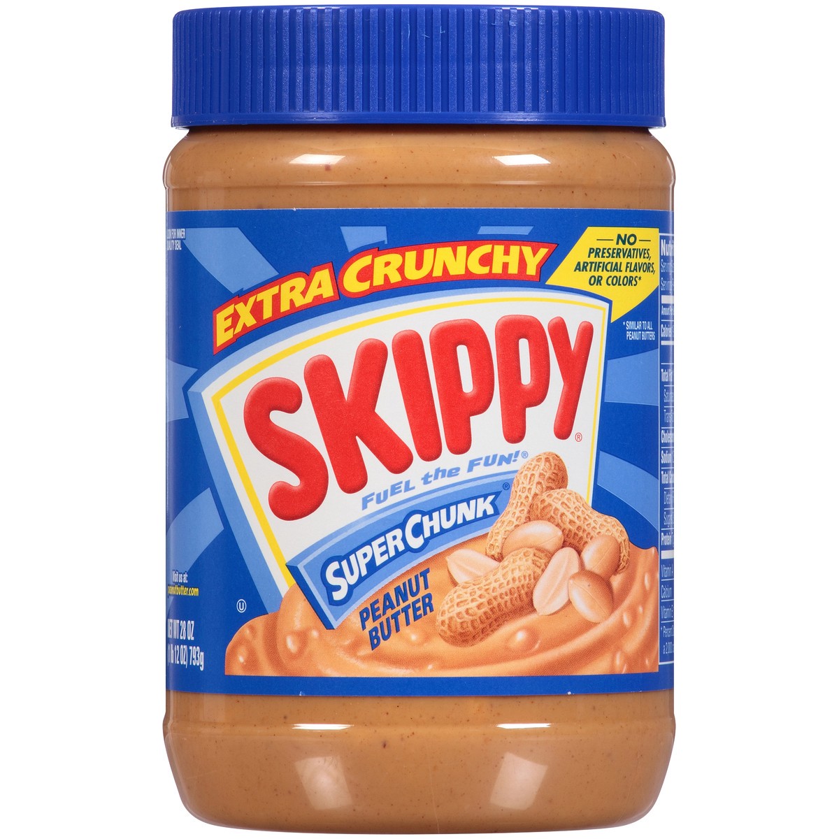 slide 3 of 7, Skippy Super Chunk Extra Crunchy Peanut Butter 28 oz. Jar, 