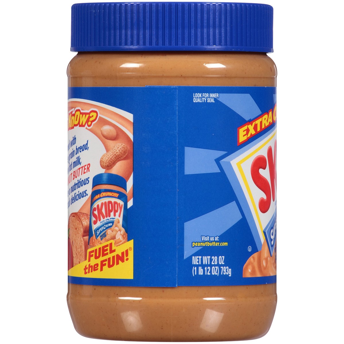 slide 4 of 7, Skippy Super Chunk Extra Crunchy Peanut Butter 28 oz. Jar, 