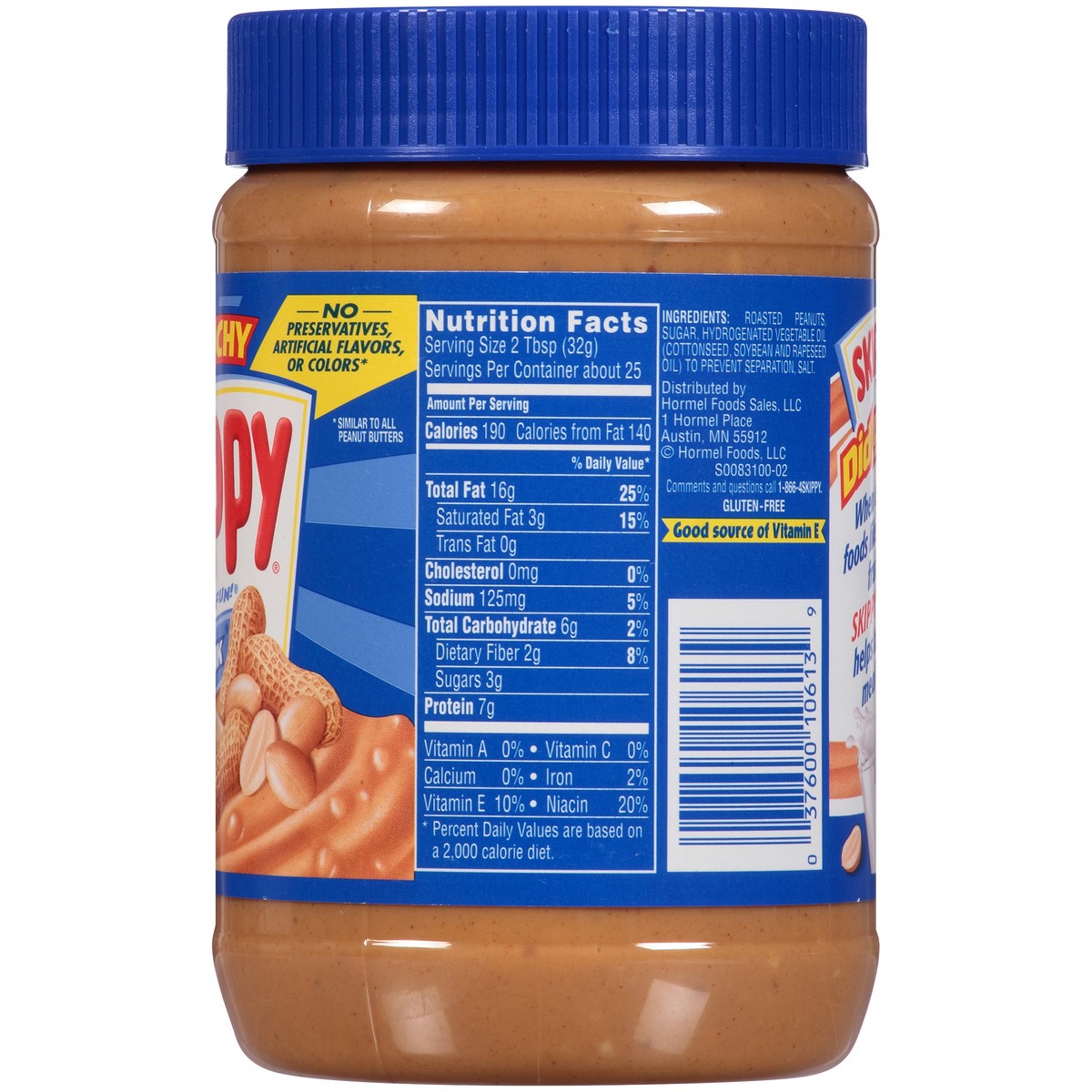 slide 5 of 7, Skippy Super Chunk Extra Crunchy Peanut Butter 28 oz. Jar, 