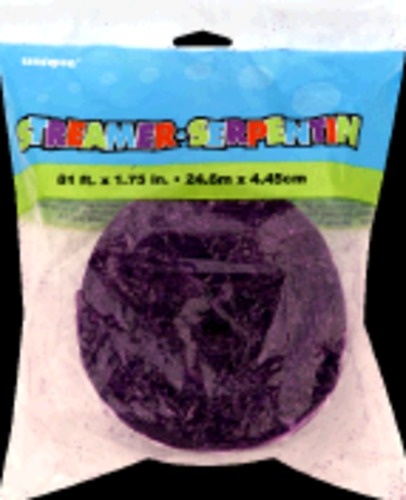 slide 1 of 1, Unq 8Ft Purple Streamer, 1 ct