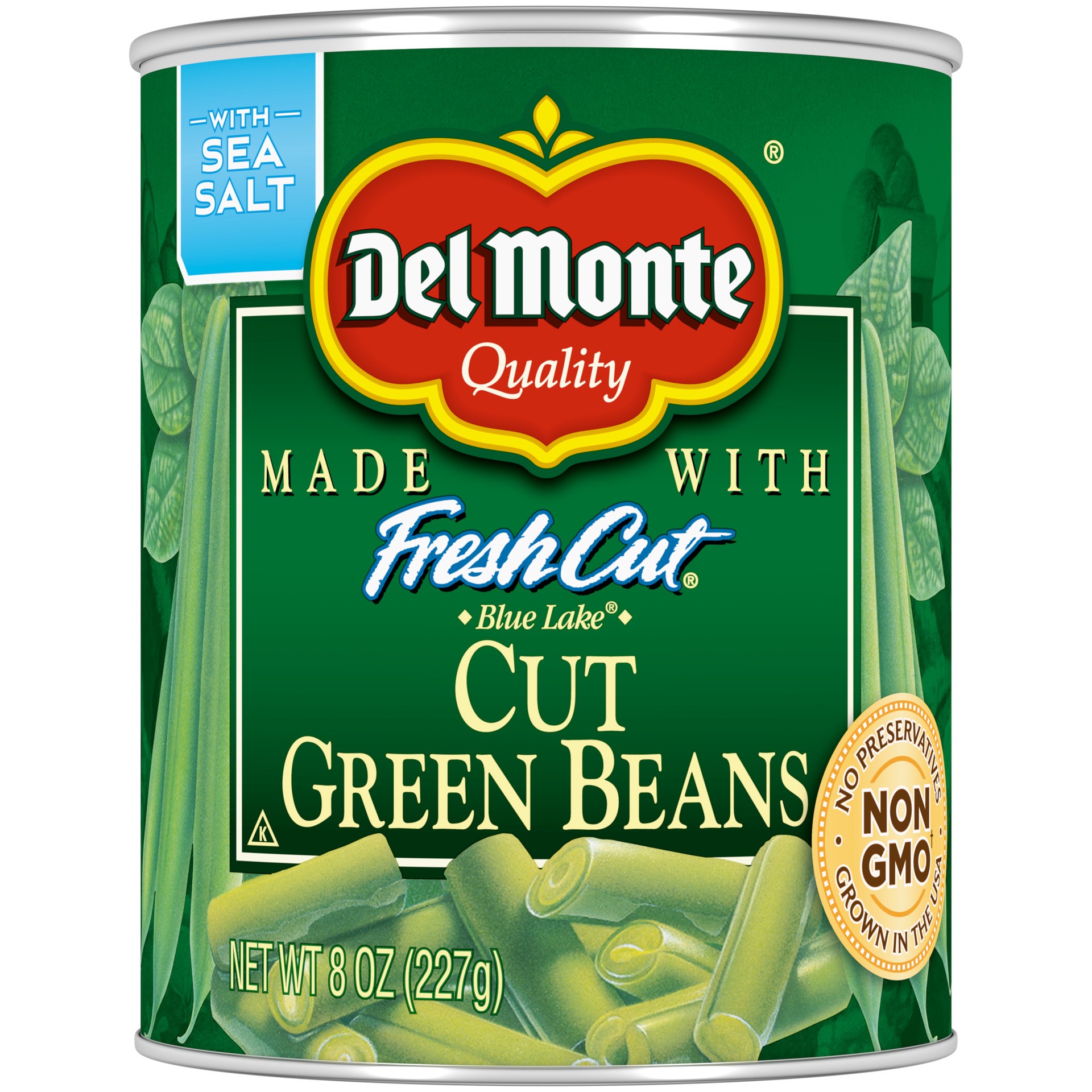 slide 1 of 6, Del Monte Fresh Cut Blue Lake Cut Green Beans, 8 Oz. Can, 8 oz