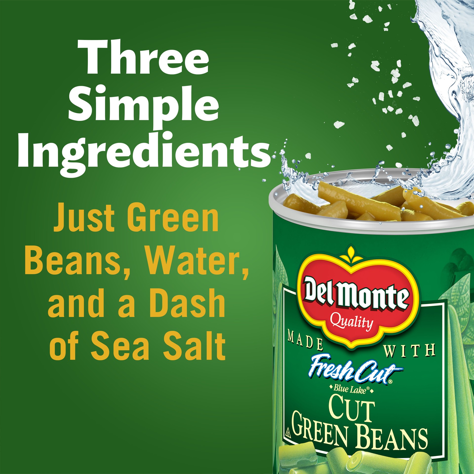 slide 3 of 6, Del Monte Fresh Cut Blue Lake Cut Green Beans, 8 Oz. Can, 8 oz