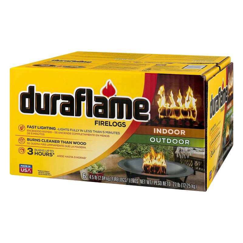 slide 6 of 7, Duraflame Indoor/outdoor Firelogs, 6 ct
