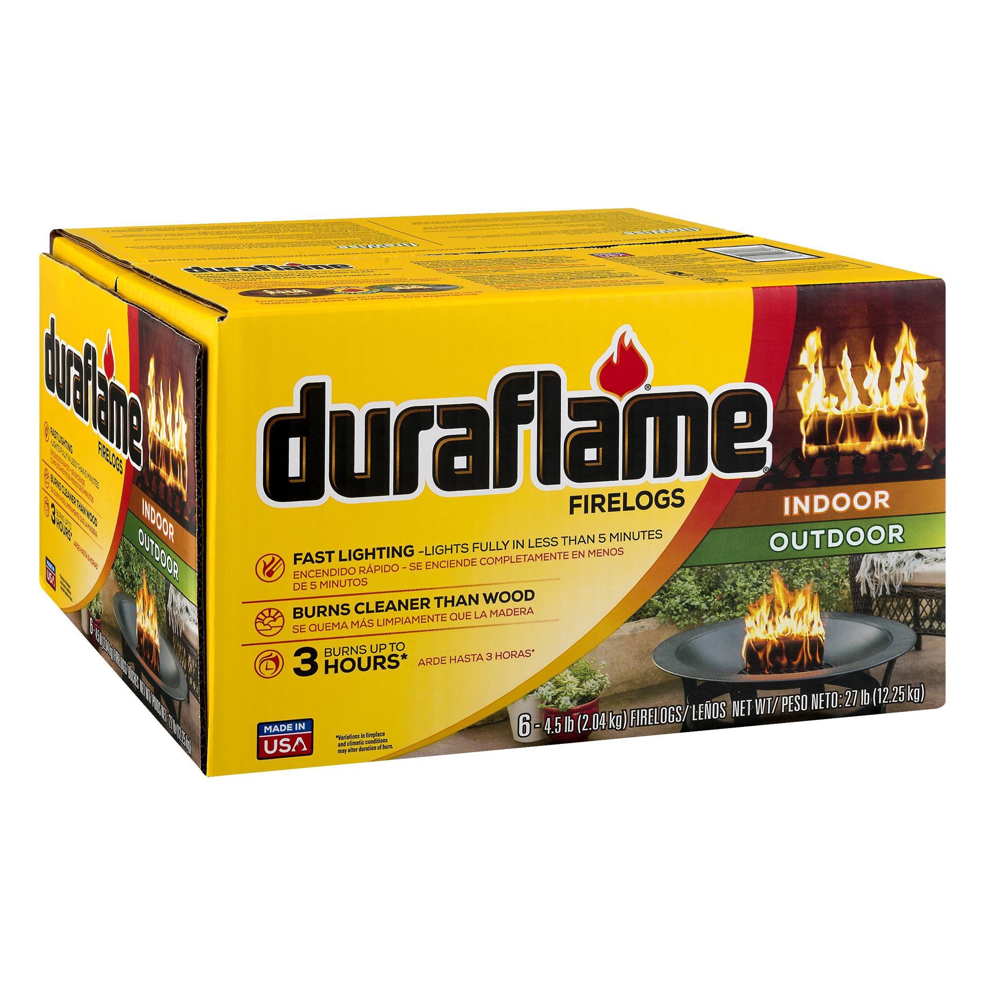slide 1 of 5, Duraflame Firelogs 6 Pack, 4.5 lb
