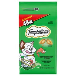Temptations Seafood Medley Flavor Treats for Cats Ultra Value Size 48 oz