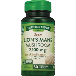 Nature's Truth Lions Mane 50 Veggie Capsules