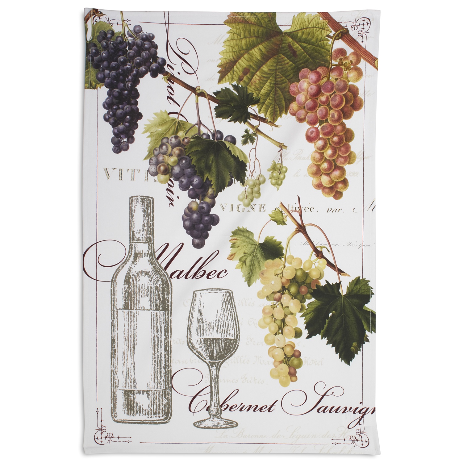 slide 1 of 1, Sur La Table Vintage Wine Kitchen Towel, 30 in x 20 in