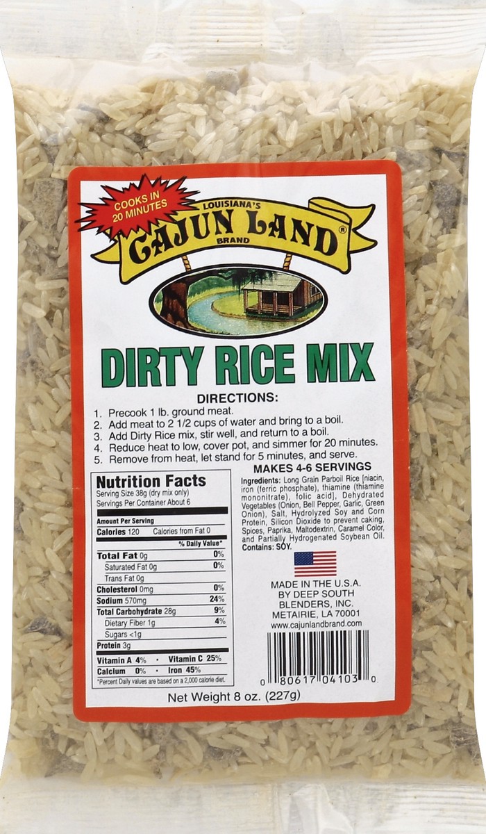 slide 5 of 5, Cajun Land Dirty Rice Mix 8 oz, 8 oz