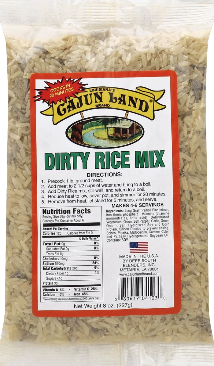 slide 1 of 5, Cajun Land Dirty Rice Mix 8 oz, 8 oz