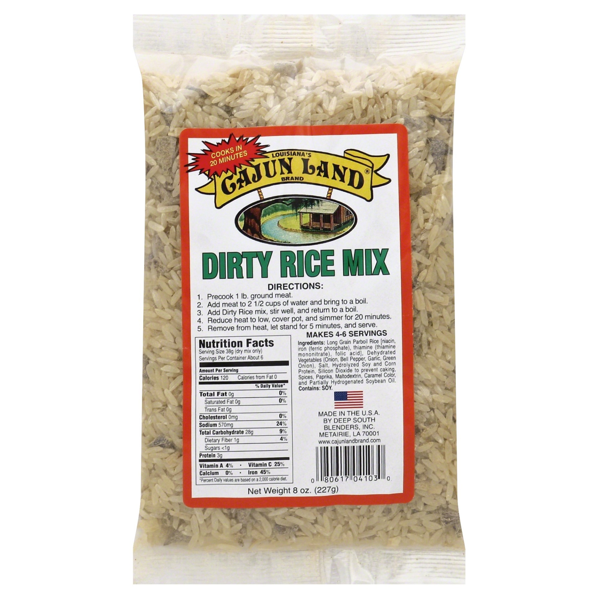 slide 1 of 5, Cajun Land Dirty Rice Mix 8 oz, 8 oz