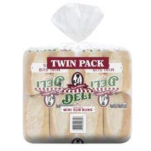 Aunt Millie's Bakehouse Mini Deli Sub Buns Twin Pack