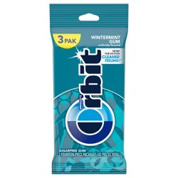 ORBIT Wintermint Sugar Free Chewing Gum Multipack, 14 ct (3 Pack)
