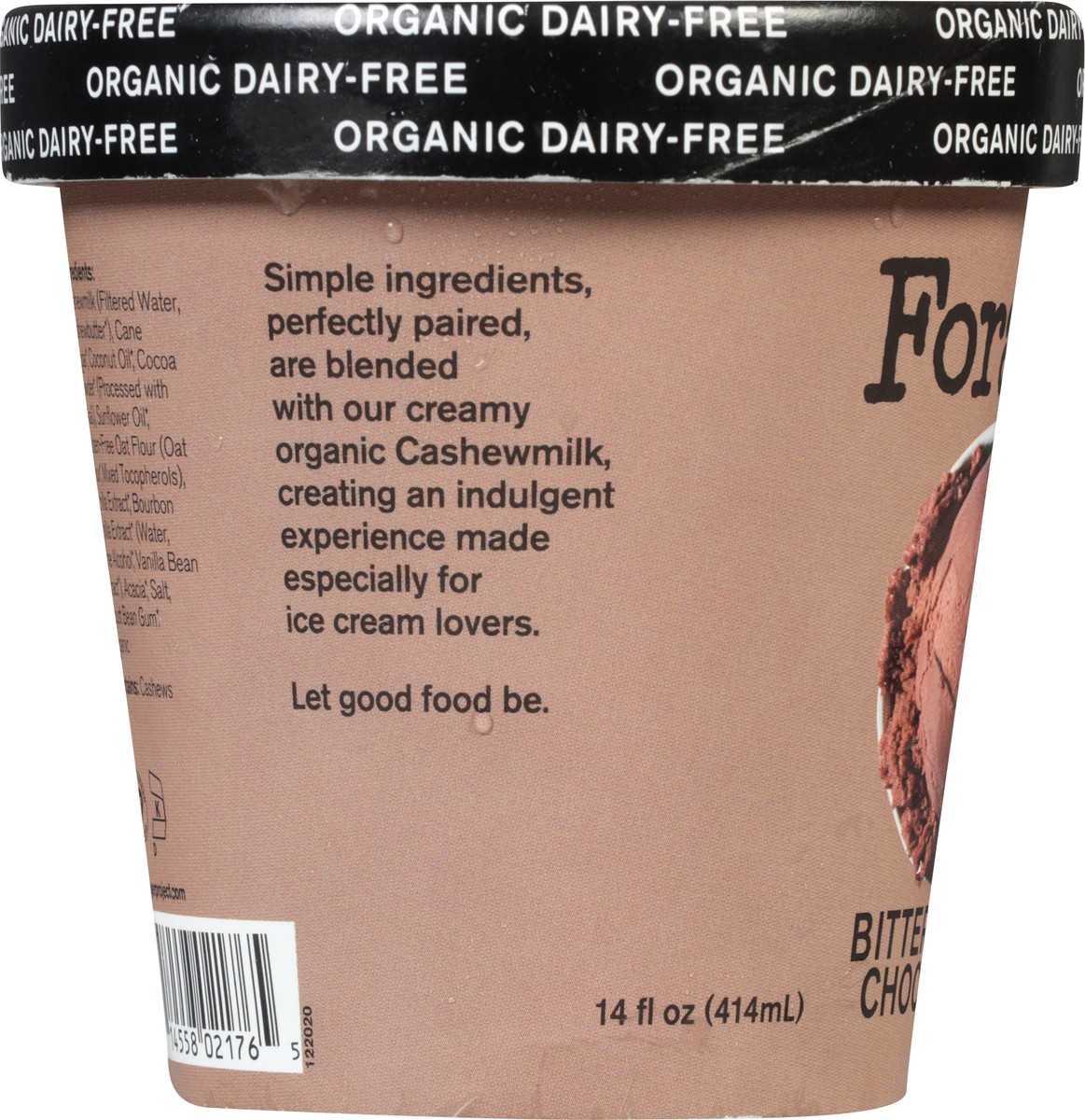 slide 2 of 9, Forager Project Bittersweet Chocolate Dairy-Free Organic Cashewmilk Frozen Dessert 14 fl oz, 14 fl oz