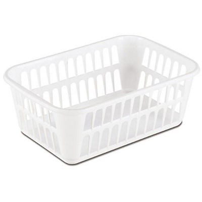 slide 1 of 1, Sterilite White Storage Basket, 1.3 cu ft