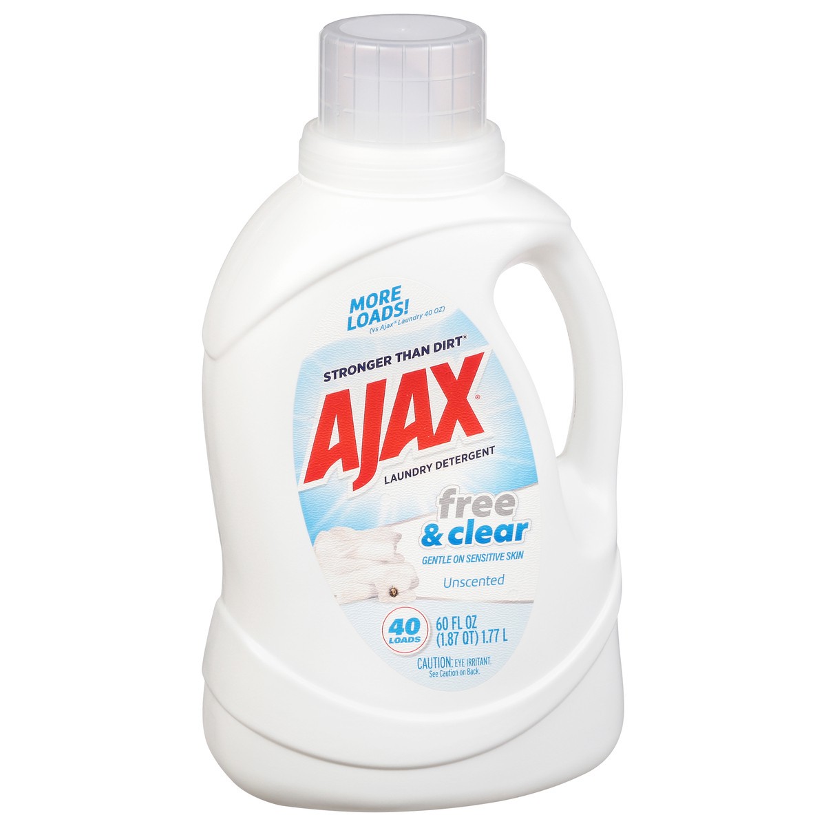 slide 5 of 12, Ajax Free & Clear Unscented Laundry Detergent 60 fl oz, 60 fl oz