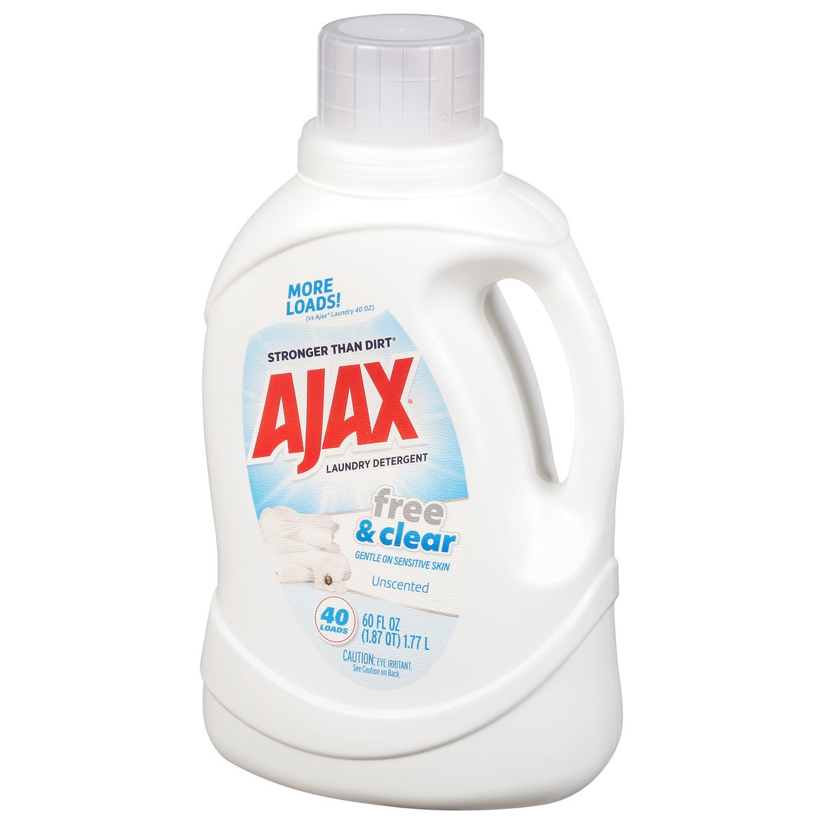 slide 10 of 12, Ajax Free & Clear Unscented Laundry Detergent 60 fl oz, 60 fl oz