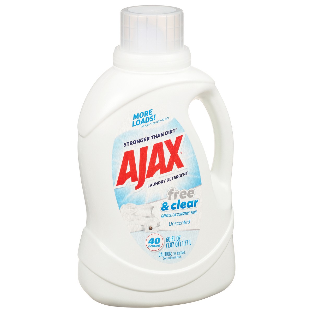 slide 9 of 9, Ajax Free & Clear Unscented Laundry Detergent 60 fl oz, 60 fl oz