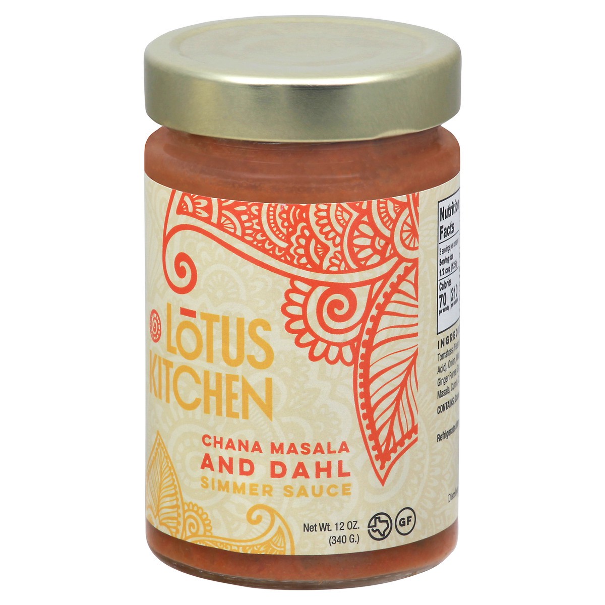 slide 3 of 13, Lotus Kitchen Chana Masala and Dahl Simmer Sauce 12 oz, 12 oz