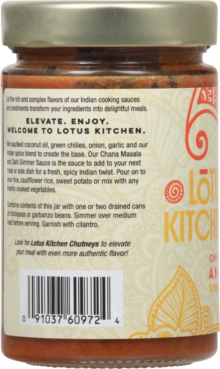 slide 5 of 13, Lotus Kitchen Chana Masala and Dahl Simmer Sauce 12 oz, 12 oz