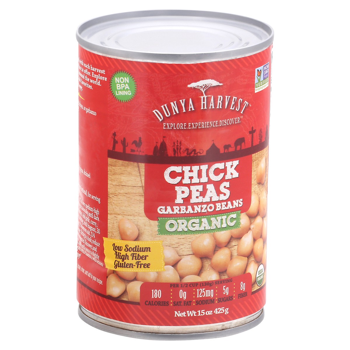 slide 10 of 14, Dunya Harvest Organic Chick Peas Garbanzo Beans 15 oz, 15 oz