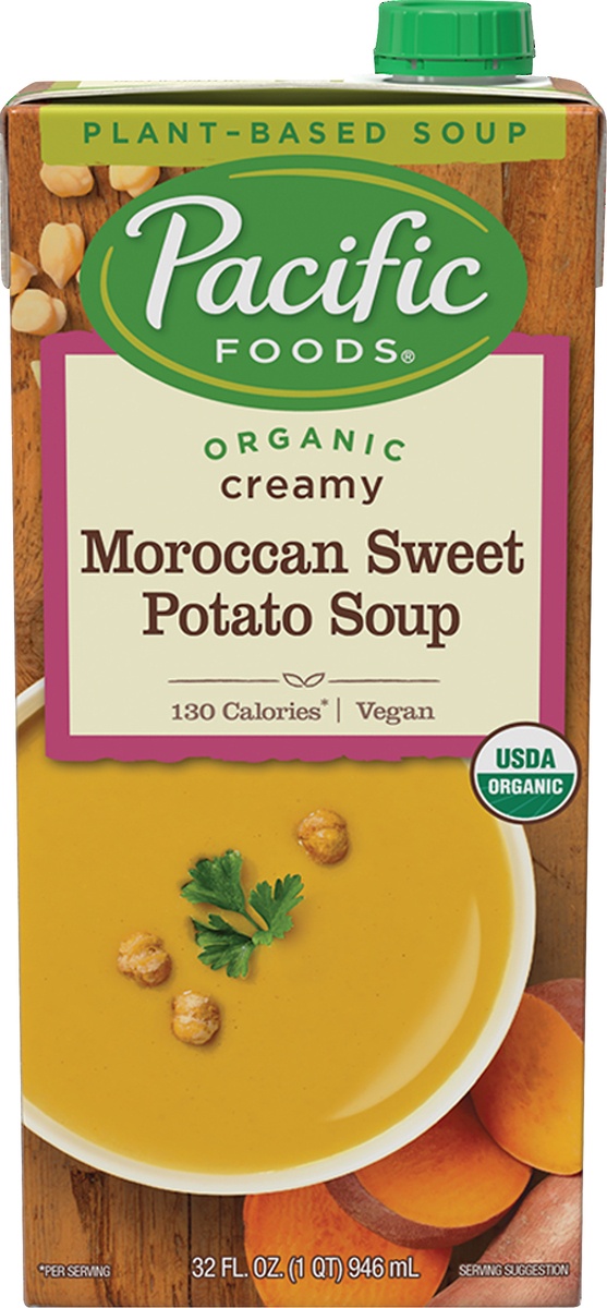 slide 8 of 9, Pacific Moroccan Sweet Potato Soup, 32 oz