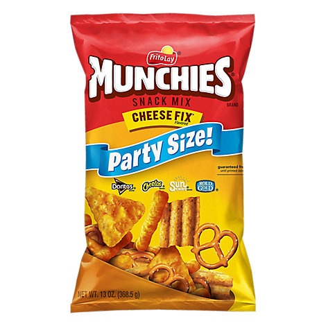 slide 1 of 1, Munchies Snack Mix Cheese Fix Party Size, 13 oz