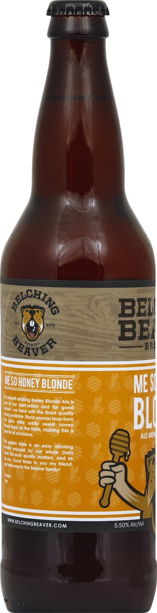 slide 3 of 4, Belching Beaver Brewery Belching Beaver Me So Honey Ale, 22 oz