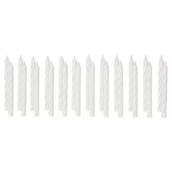 American Greetings Spiral Birthday Candles, White