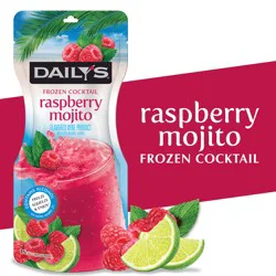 Daily's Raspberry Mojito Ready to Drink Frozen Cocktail Pouch, 10 fl oz