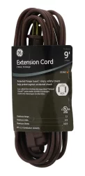 GE Indoor Extension Cord Polarized - Brown