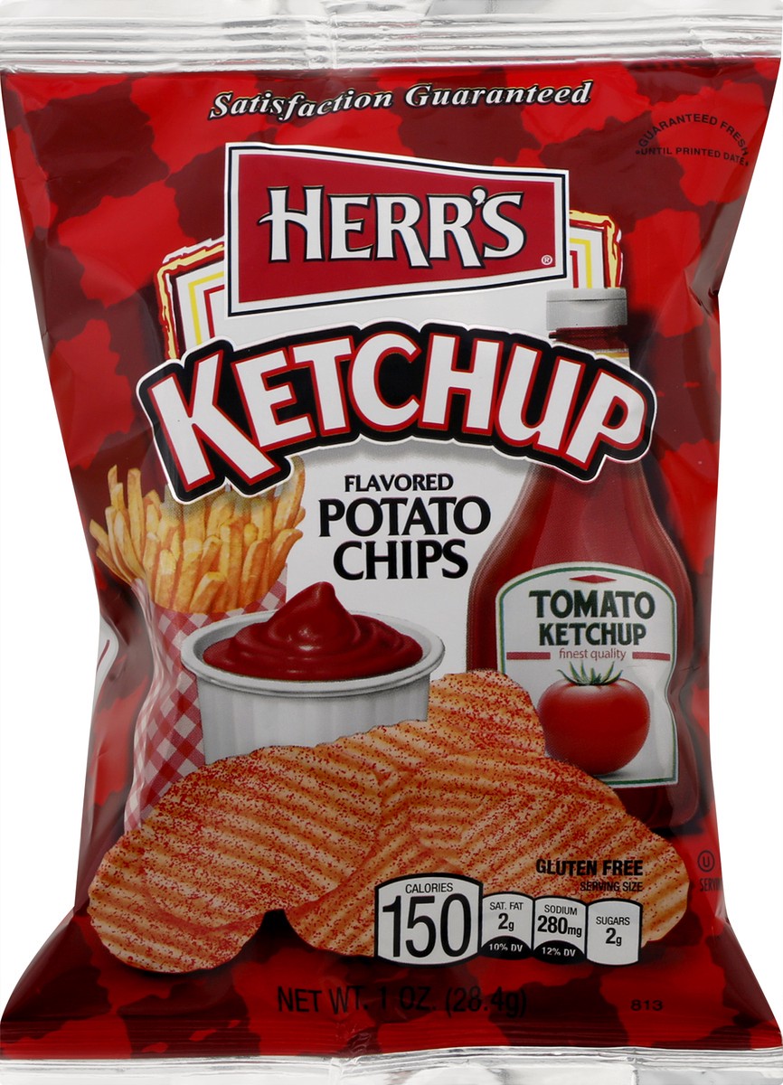 slide 8 of 9, Herr's Herrs Chip Ketchup, 1 oz