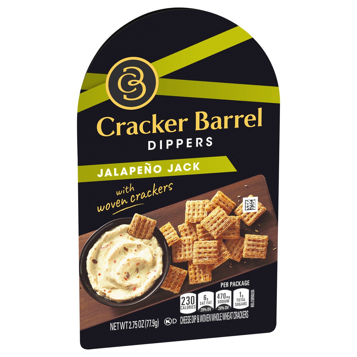 slide 4 of 13, Cracker Barrel Jalapeno Jack Cheese Dip and Crackers, 2.75 oz Package, 2.75 oz