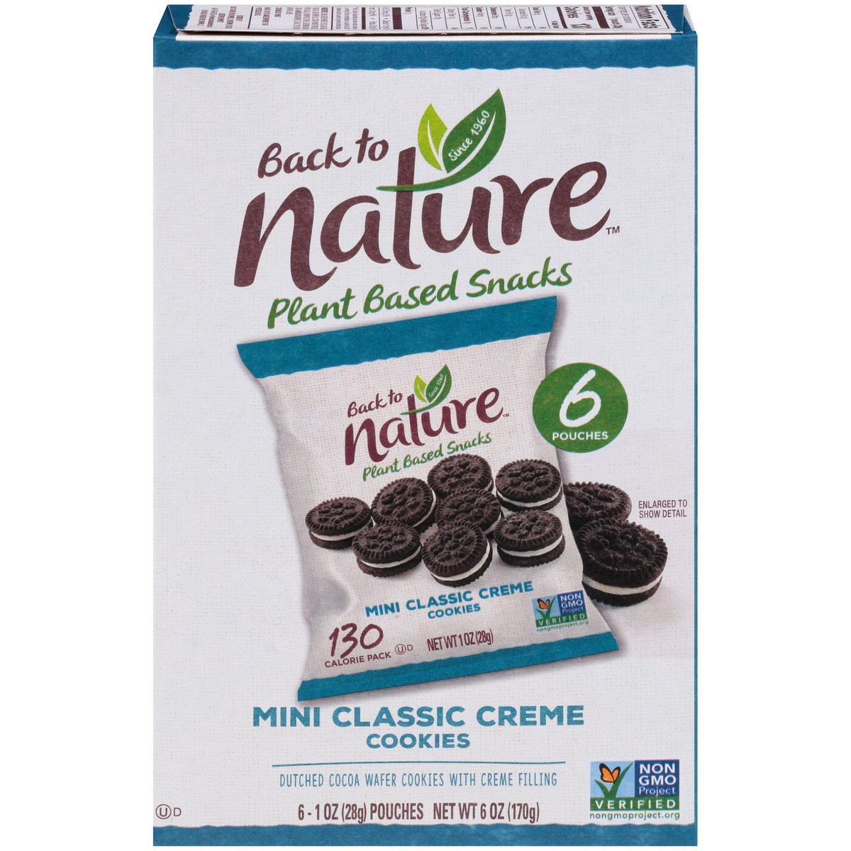 slide 1 of 9, Back to Nature™ Mini Classic Creme Cookies 6-1 oz. Pouches, 6 oz