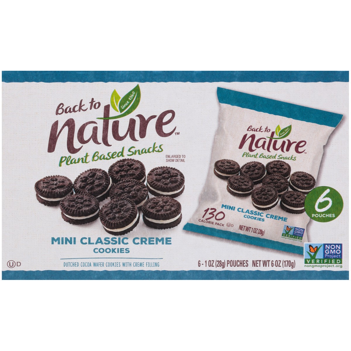 slide 5 of 9, Back to Nature™ Mini Classic Creme Cookies 6-1 oz. Pouches, 6 oz