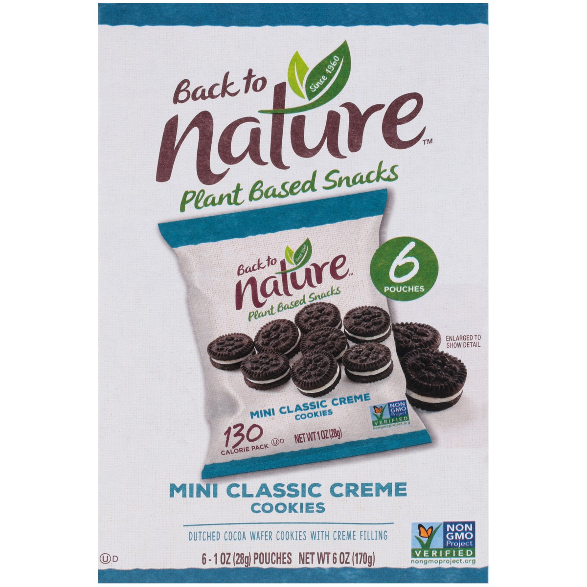 slide 6 of 9, Back to Nature™ Mini Classic Creme Cookies 6-1 oz. Pouches, 6 oz