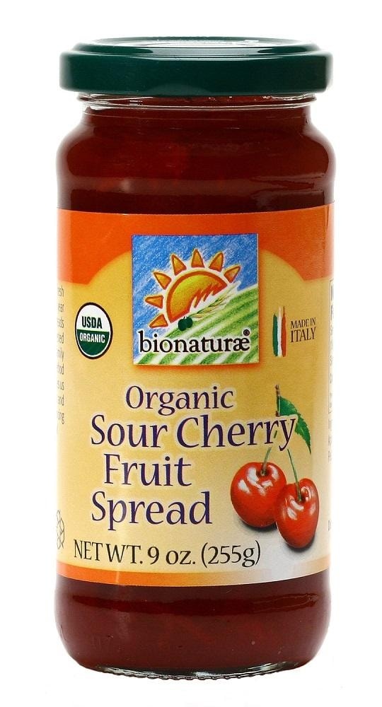 slide 1 of 1, bionaturae Organic Sour Cherry Fruit Spread, 9 oz