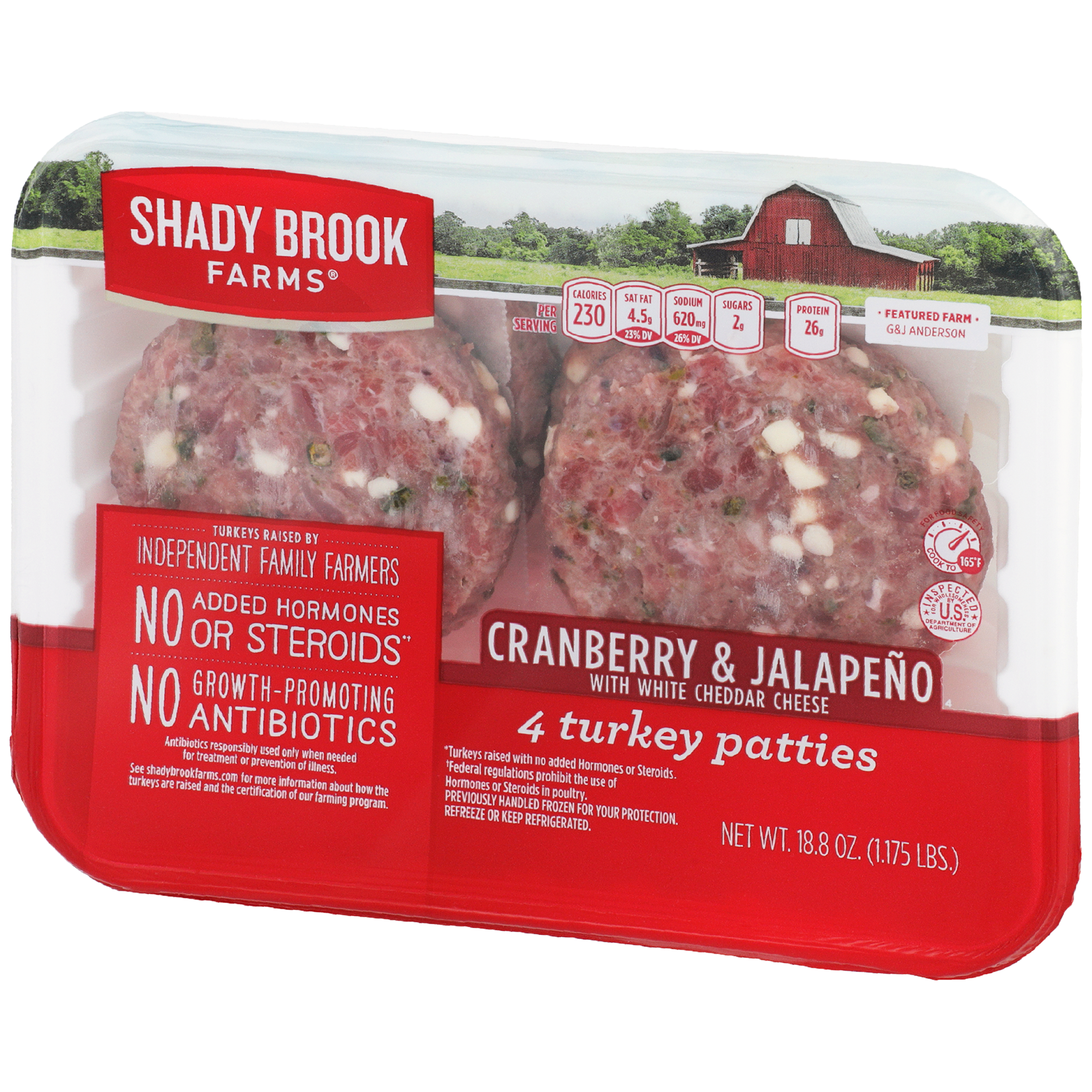 slide 7 of 9, Shady Brook Farms Cranberry & Jalapeno Burger, 17.17 oz