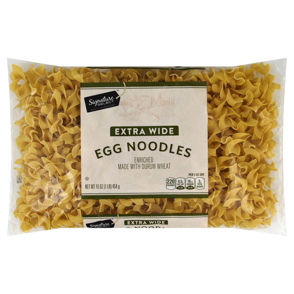 slide 1 of 6, Signature Select Extra Wide Egg Noodles 16 oz, 16 oz