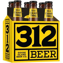 Goose Island 312 Urban Wheat Ale Craft Beer, 6 Pack Beer - 12 FL OZ Bottles