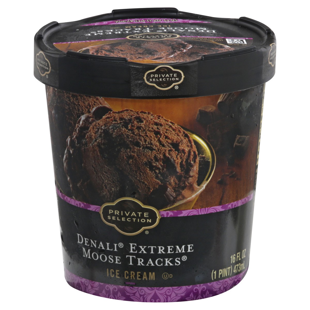 slide 3 of 9, Private Selection Denali Extreme Moose Tracks Ice Cream 16 oz, 16 oz