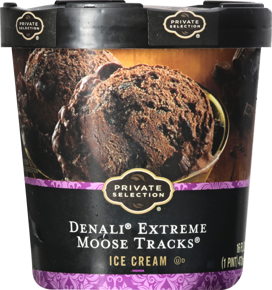 slide 6 of 9, Private Selection Denali Extreme Moose Tracks Ice Cream 16 oz, 16 oz