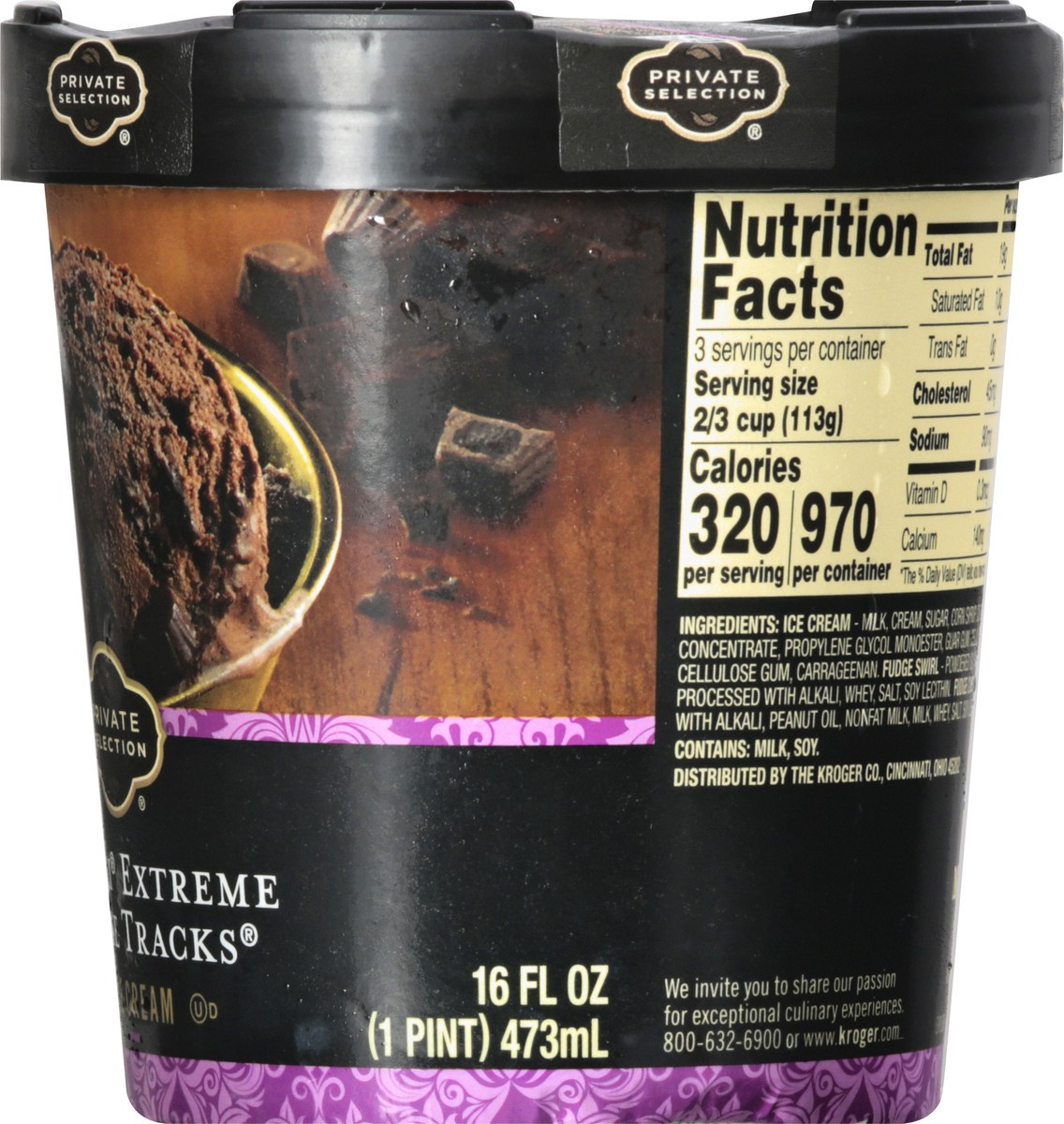 slide 8 of 9, Private Selection Denali Extreme Moose Tracks Ice Cream 16 oz, 16 oz