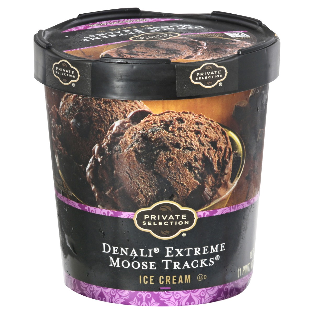 slide 1 of 9, Private Selection Denali Extreme Moose Tracks Ice Cream 16 oz, 16 oz