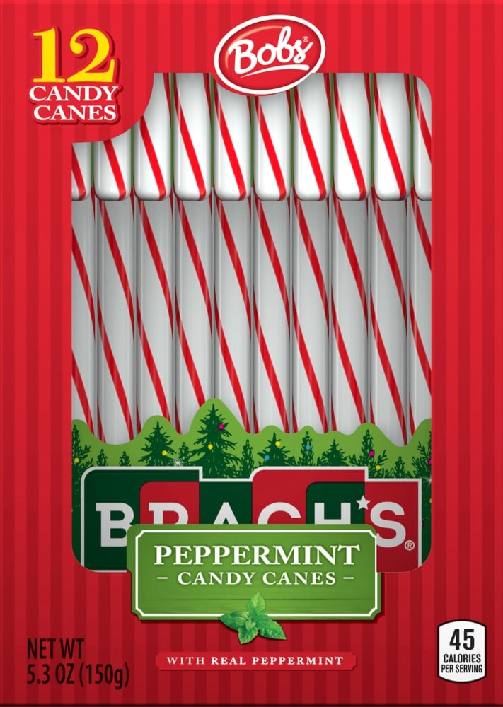 slide 1 of 1, Bobs Red & White Mint Candy Canes, 5.3 oz